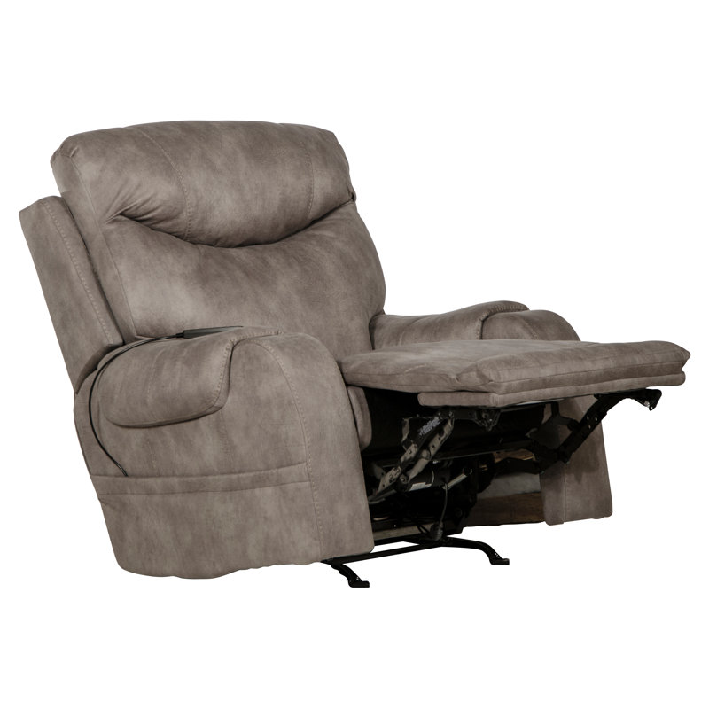 Latitude Run® Recharger Power Rocker Recliner with Adjustable Headrest & Lumbar and CR3 Heat